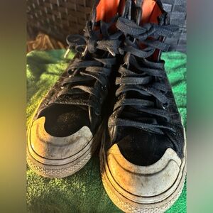 Nizza black satin m 9 high top adidas